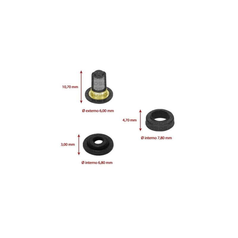 Kit de Filtros para Bico Injetor 
