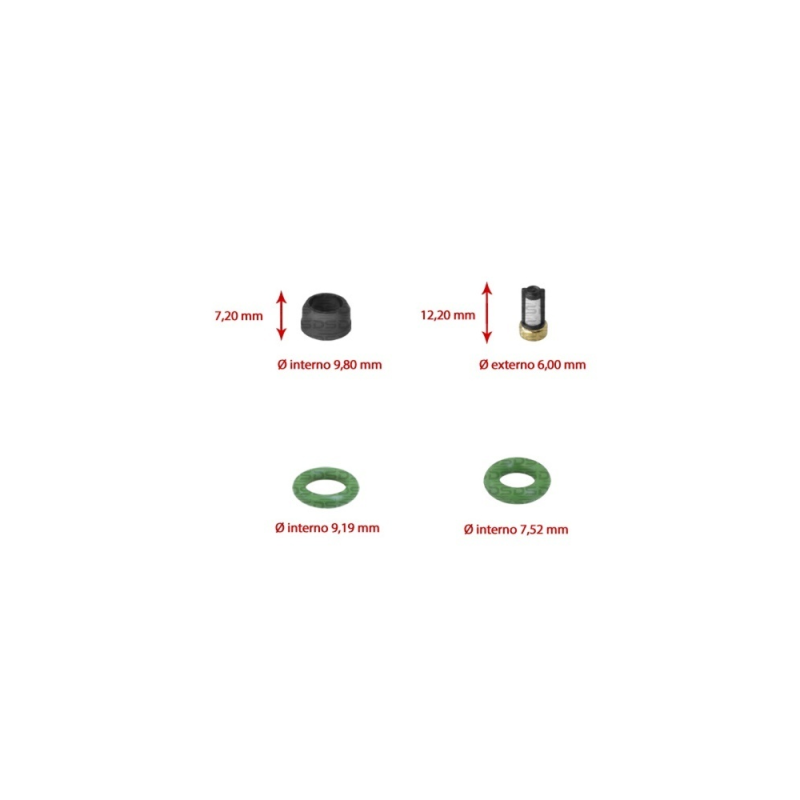 Kit de Filtros para Bico Injetor 