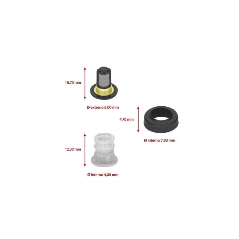 Kit de Filtros para Bico Injetor 