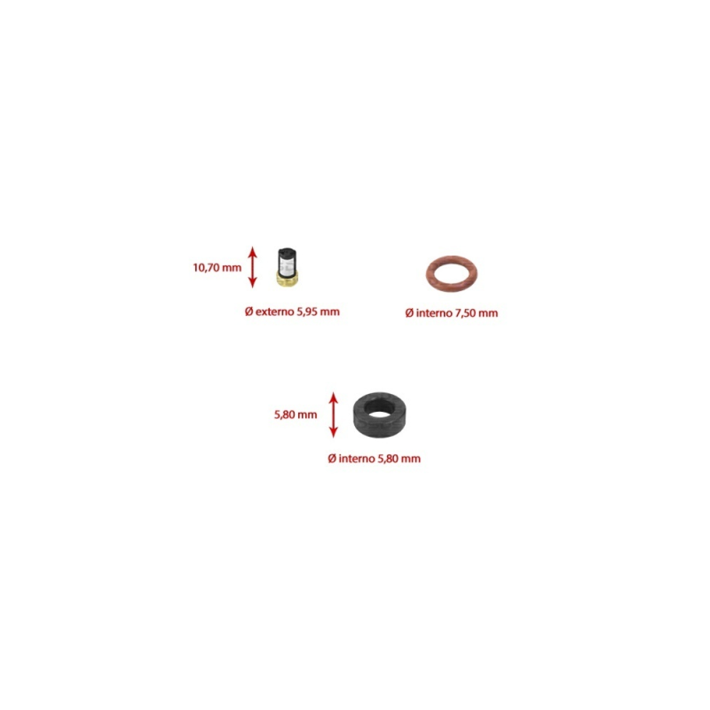 Kit de Filtros para Bico Injetor 