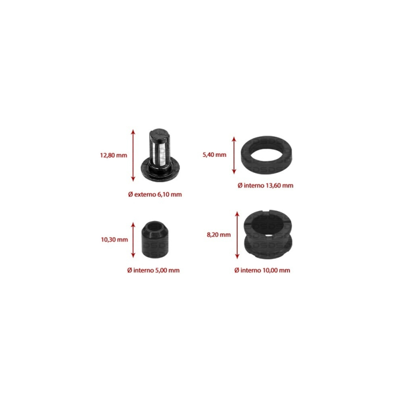Kit de Filtros para Bico Injetor 