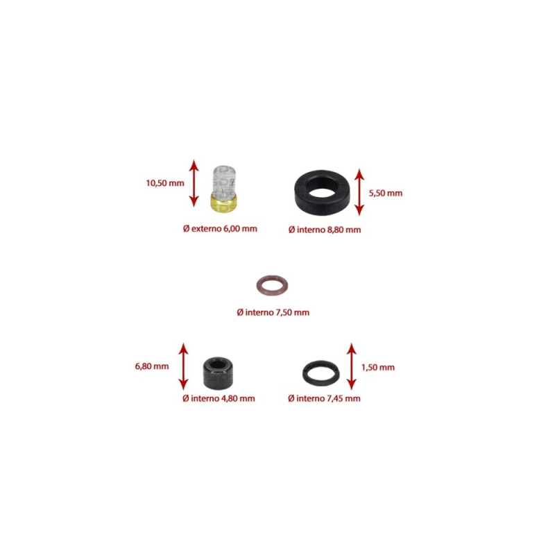 Kit de Filtros para Bico Injetor 