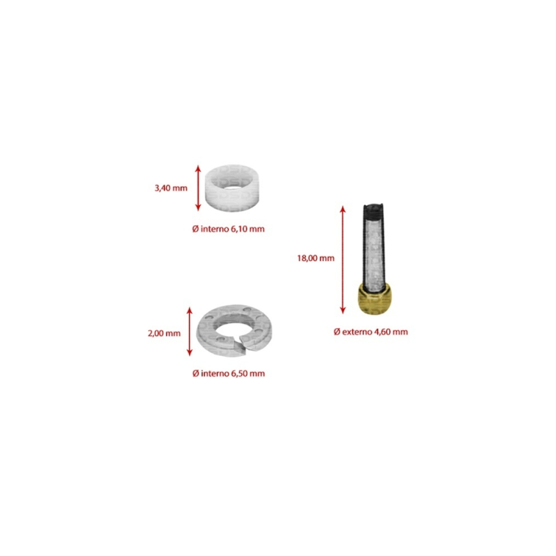 Kit de Filtros para Bico Injetor 