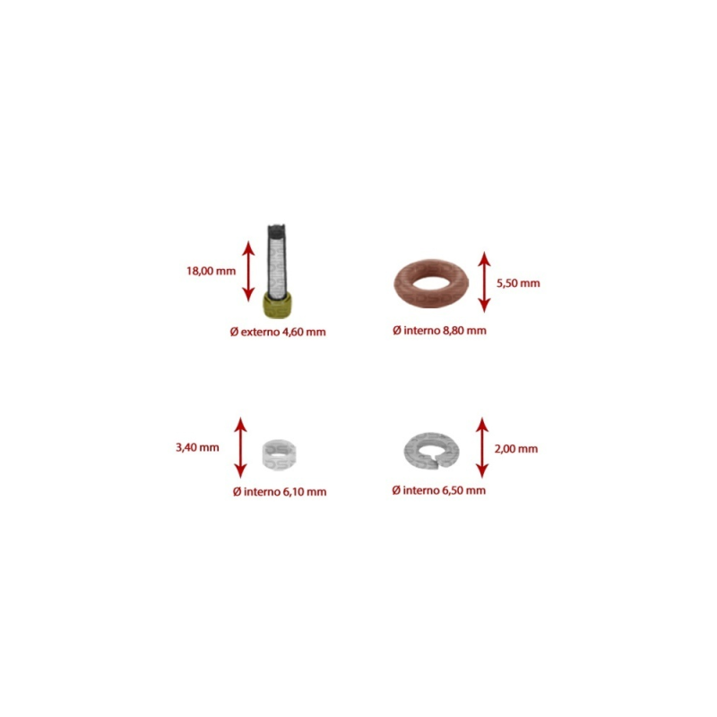 Kit de Filtros para Bico Injetor 