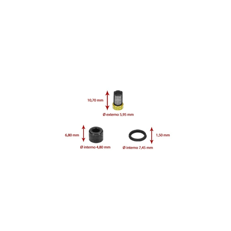Kit de Filtros para Bico Injetor 