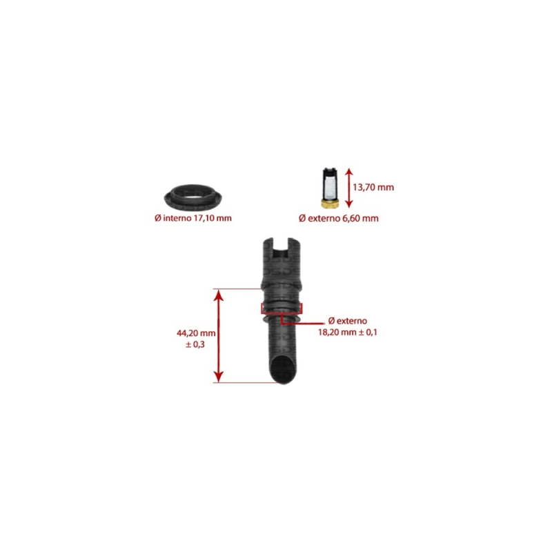 Kit de Filtros para Bico Injetor 
