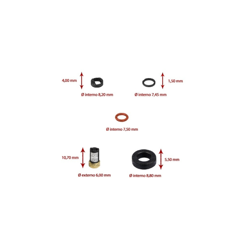 Kit de Filtros para Bico Injetor 