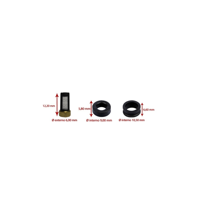 Kit de Filtros para Bico Injetor 