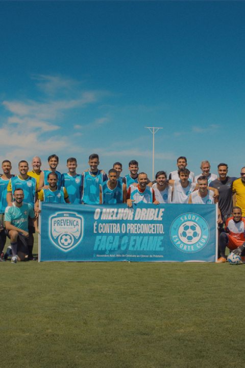 DS  entra em campo no Novembro Azul e marca um gol pela saúde.